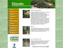 Tablet Screenshot of basilelandscaping.com